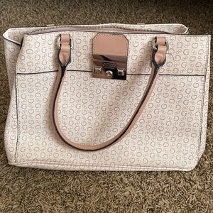 Guess pink print handbag purse
